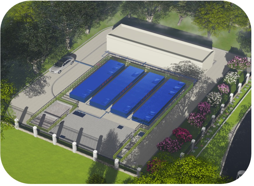 四川省环保厅示范项目——乐至良安镇700m&sup3;/d一体化污水处理厂